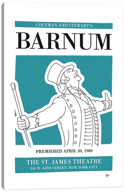 My Barnum Musical Poster Canvas Art Print - Broadway & Musicals