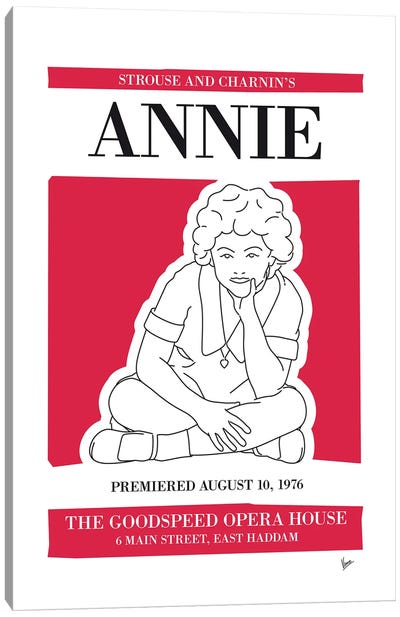 My Annie Musical Poster Canvas Art Print - Broadway & Musicals