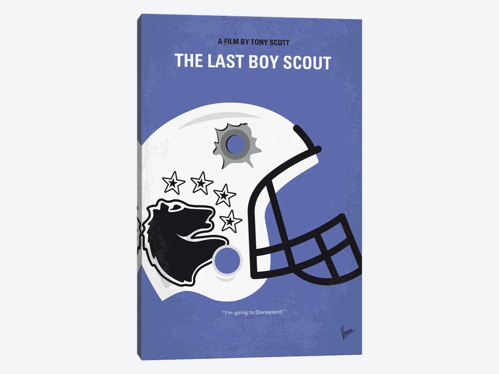 The Last Boy Scout Minimal Movie Poster by Chungkong 1-piece Canvas Artwork