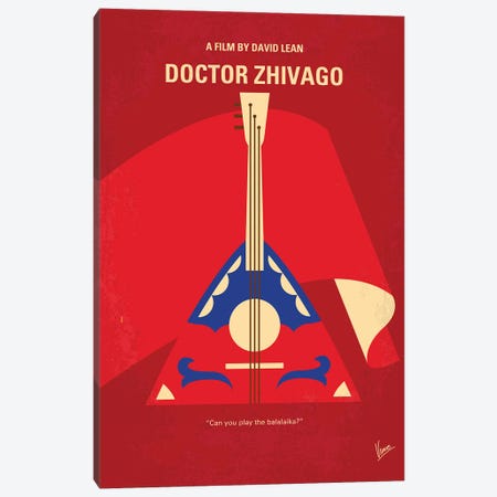 Doctor Zhivago Minimal Movie Poster Canvas Print #CKG1469} by Chungkong Canvas Wall Art
