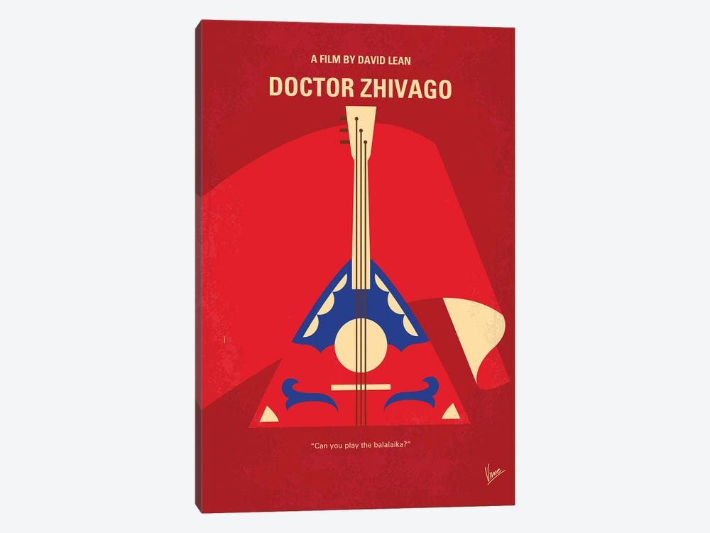 Doctor Zhivago Minimal Movie Poster by Chungkong 1-piece Canvas Print