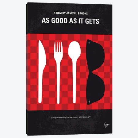 As Good As It Gets Minimal Movie Poster Canvas Print #CKG1471} by Chungkong Canvas Art Print