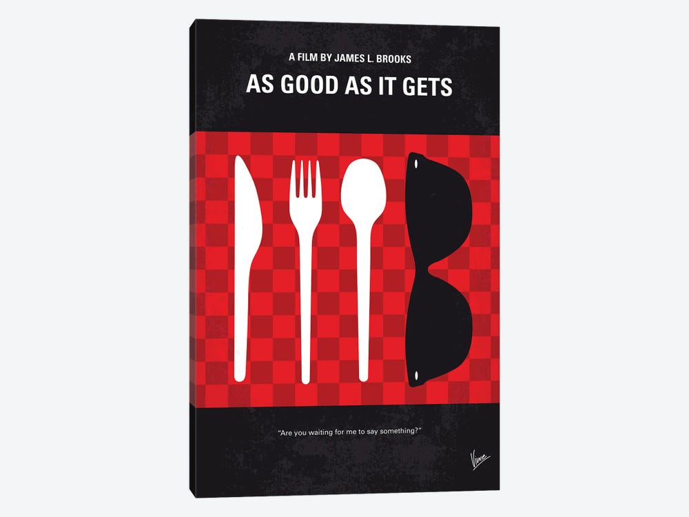 As Good As It Gets Minimal Movie Poster by Chungkong 1-piece Canvas Art