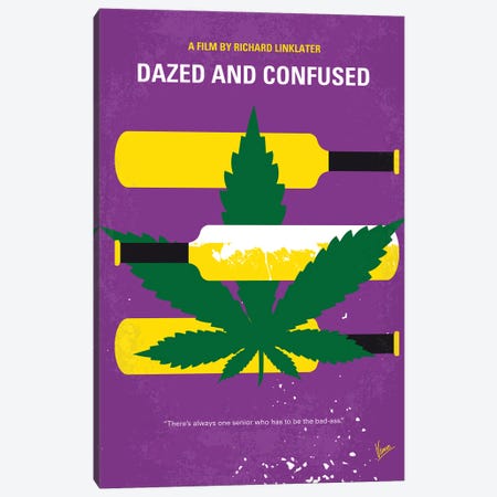 Dazed And Confused Minimal Movie Poster Canvas Print #CKG1472} by Chungkong Art Print