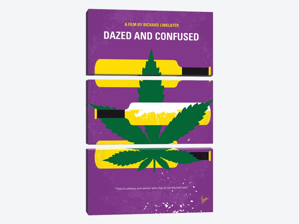 Dazed And Confused Minimal Movie Poster by Chungkong 3-piece Art Print