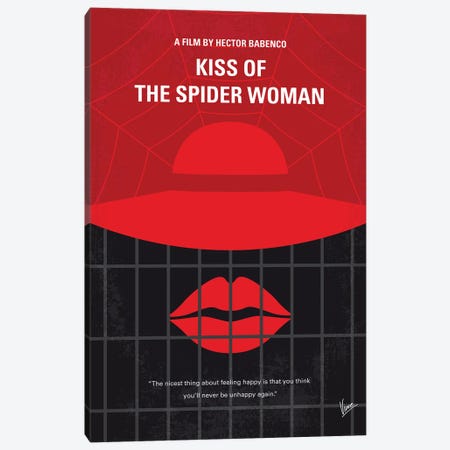 Kiss Of The Spider Woman Minimal Movie Poster Canvas Print #CKG1475} by Chungkong Canvas Art