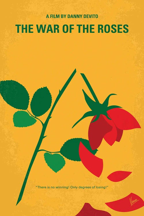 The War Of The Roses Minimal Movie Poster