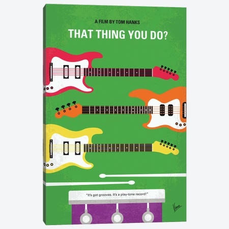 That Thing You Do Minimal Movie Poster Canvas Print #CKG1478} by Chungkong Art Print