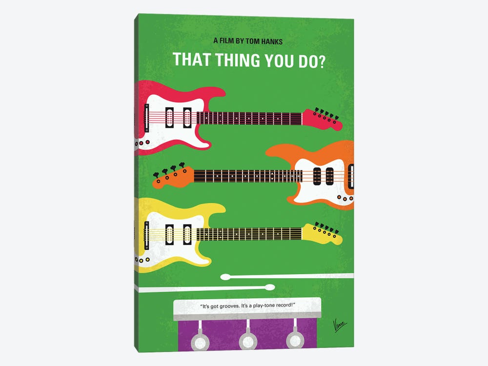 That Thing You Do Minimal Movie Poster by Chungkong 1-piece Canvas Art Print