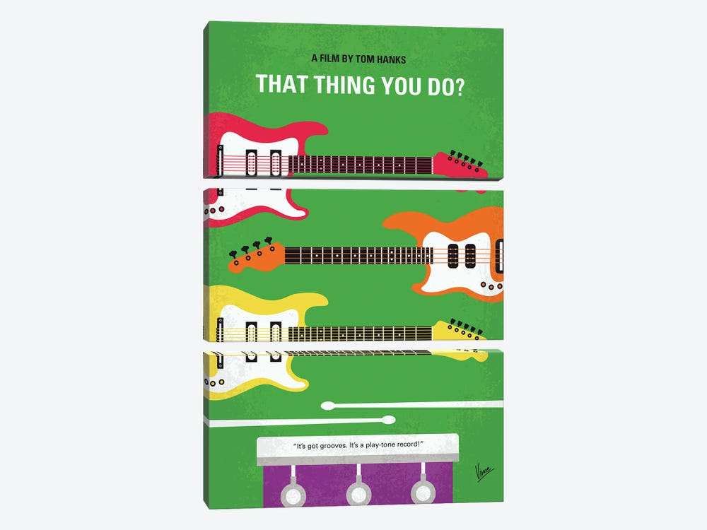 That Thing You Do Minimal Movie Poster by Chungkong 3-piece Canvas Print