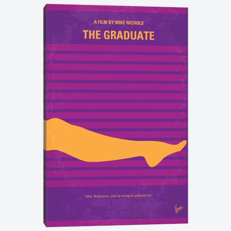 The Graduate Minimal Movie Poster Canvas Print #CKG147} by Chungkong Canvas Print