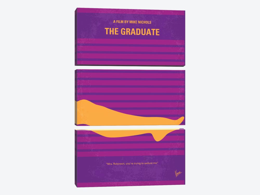 The Graduate Minimal Movie Poster by Chungkong 3-piece Art Print