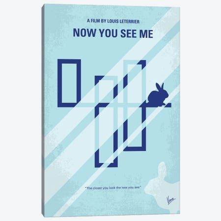 Now You See Me Minimal Movie Poster Canvas Print #CKG1482} by Chungkong Canvas Art