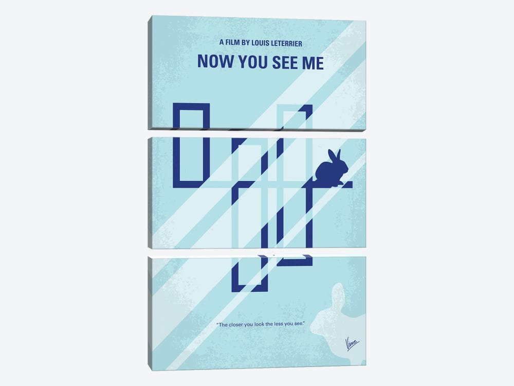 Now You See Me Minimal Movie Poster by Chungkong 3-piece Canvas Wall Art