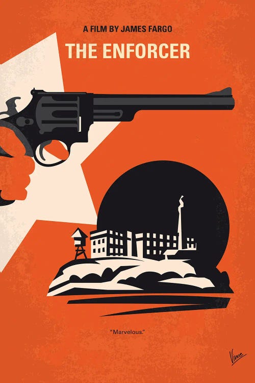 Dirty Harry The Enforcer Minimal Movie Poster