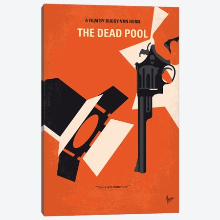 Dirty Harry The Dead Pool Minimal Movie Poster Canvas Print #CKG1487} by Chungkong Canvas Print