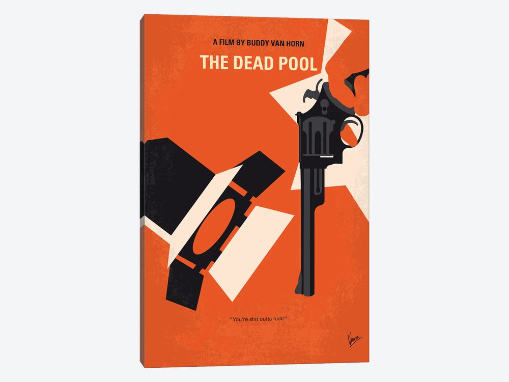 Dirty Harry The Dead Pool Minimal Movie Poster by Chungkong 1-piece Canvas Print