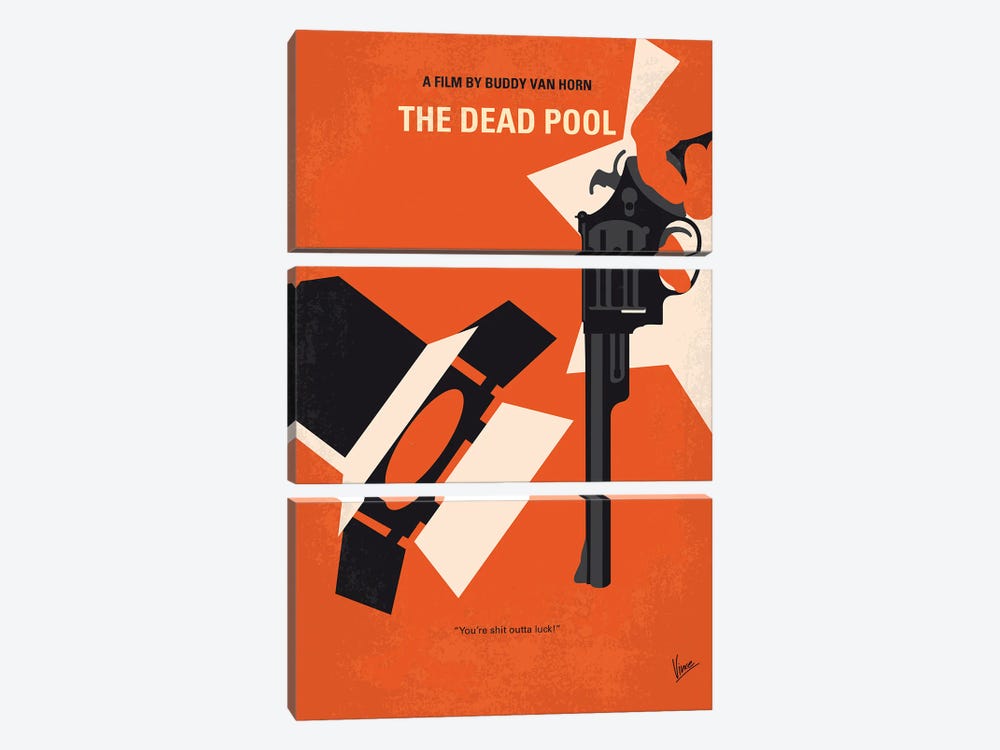 Dirty Harry The Dead Pool Minimal Movie Poster by Chungkong 3-piece Canvas Art Print