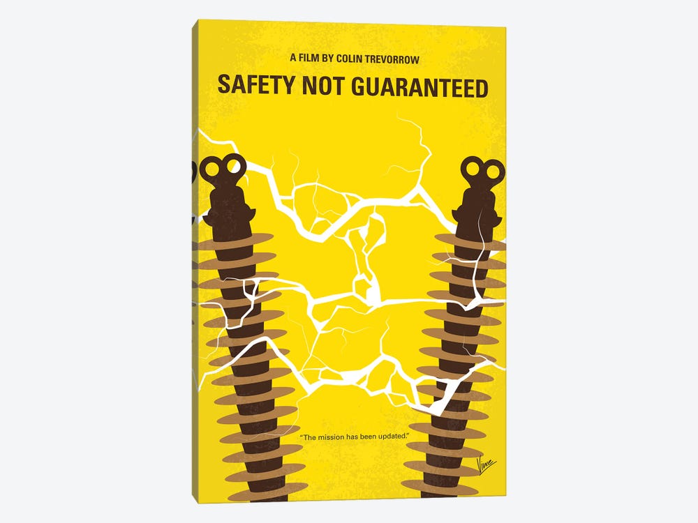 My Safety Not Guaranteed Minimal Movie Poster by Chungkong 1-piece Canvas Art
