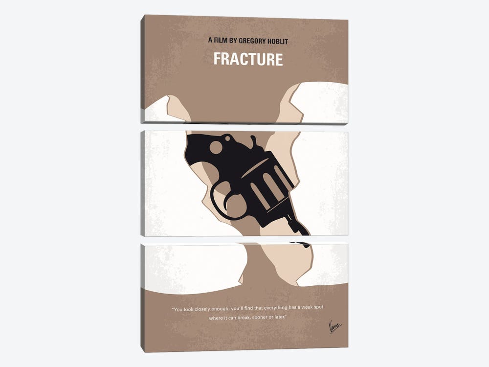 My Fracture Minimal Movie Poster by Chungkong 3-piece Art Print