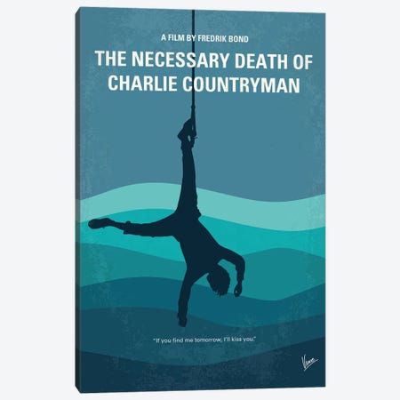 My The Necessary Death Of Charlie Countryman Minimal Movie Poster Canvas Print #CKG1495} by Chungkong Canvas Artwork