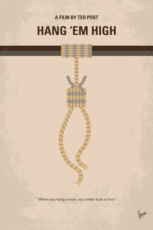 My Hang Em High Minimal Movie Poster