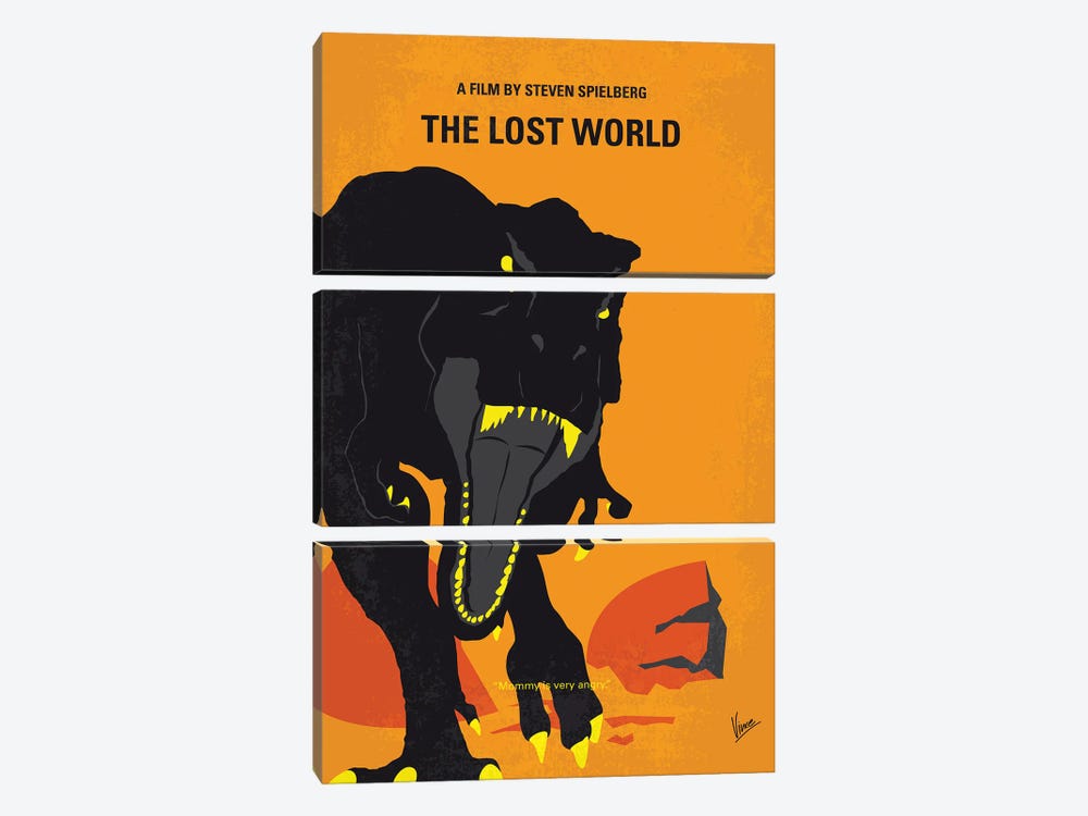 My The Lost World Minimal Movie Poster by Chungkong 3-piece Canvas Artwork