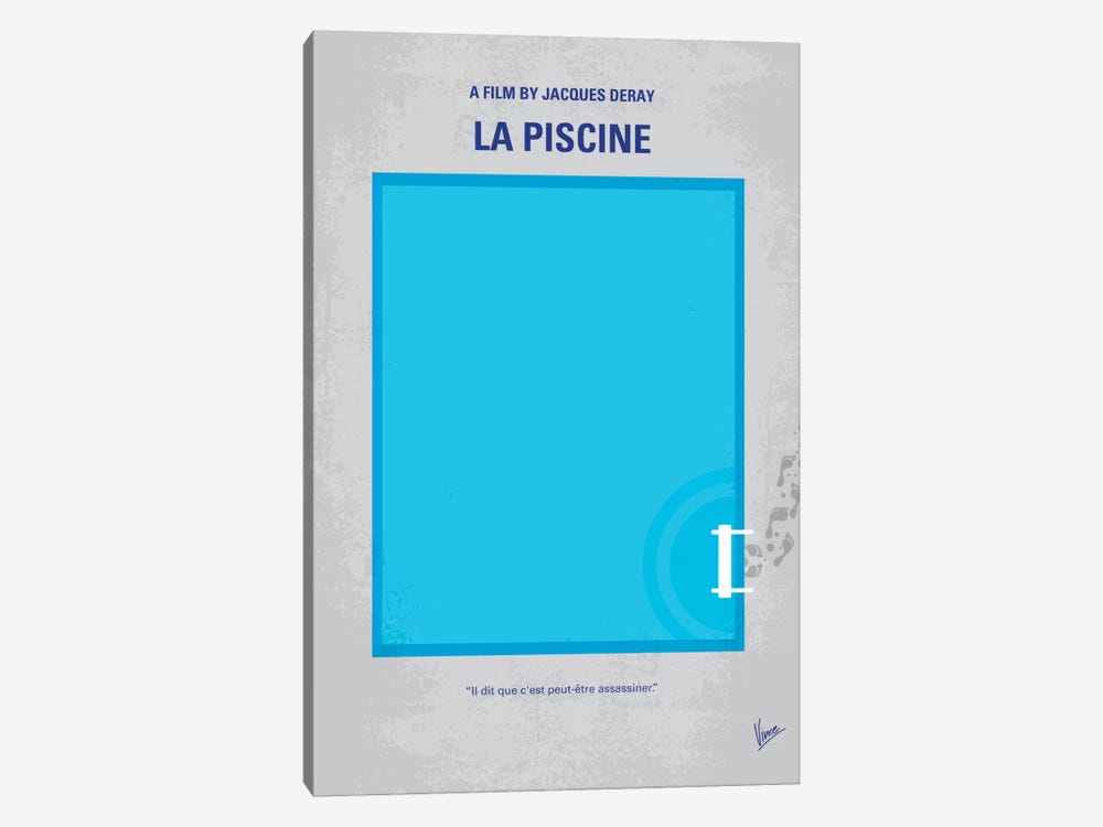 La Piscine Minimal Movie Poster by Chungkong 1-piece Art Print