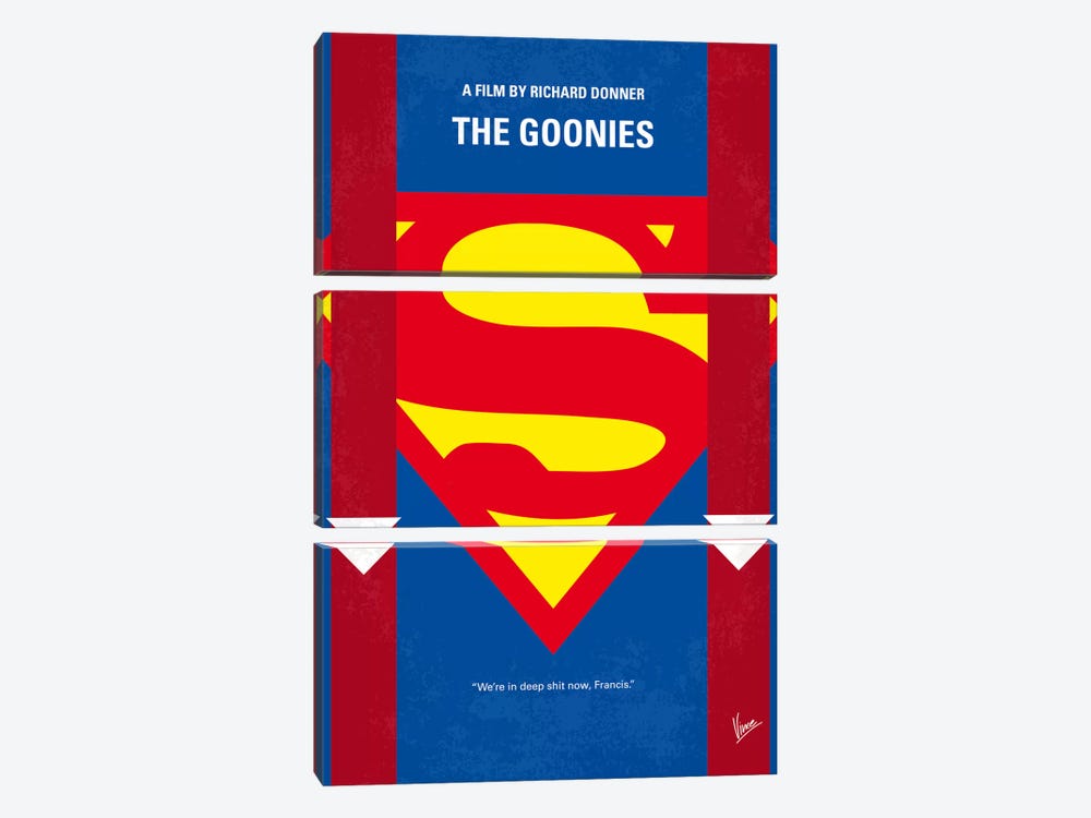 The Goonies Minimal Movie Poster by Chungkong 3-piece Canvas Wall Art