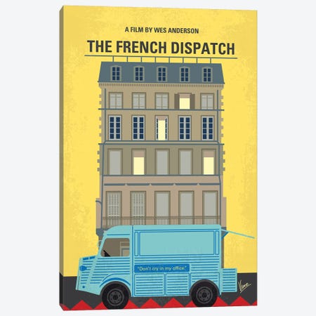 My The French Dispatch Minimal Movie Poster Canvas Print #CKG1501} by Chungkong Canvas Art Print