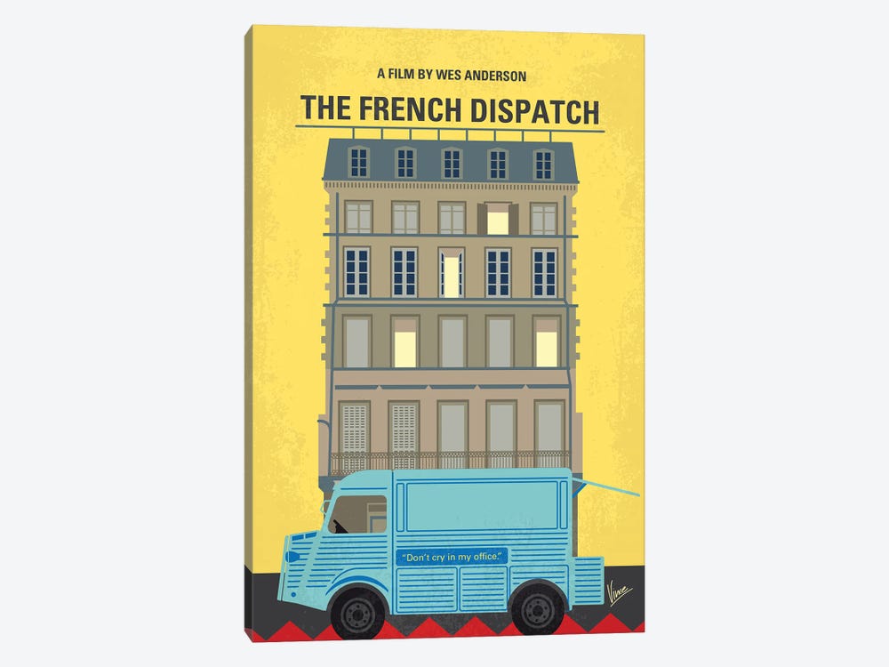 My The French Dispatch Minimal Movie Poster by Chungkong 1-piece Canvas Wall Art