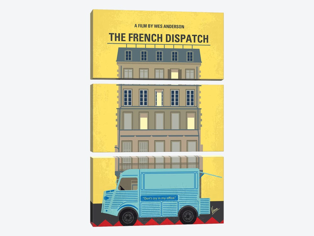 My The French Dispatch Minimal Movie Poster by Chungkong 3-piece Canvas Art