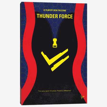 Thunder Force Poster Canvas Print #CKG1504} by Chungkong Canvas Art