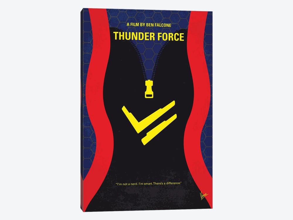 Thunder Force Poster by Chungkong 1-piece Canvas Art Print