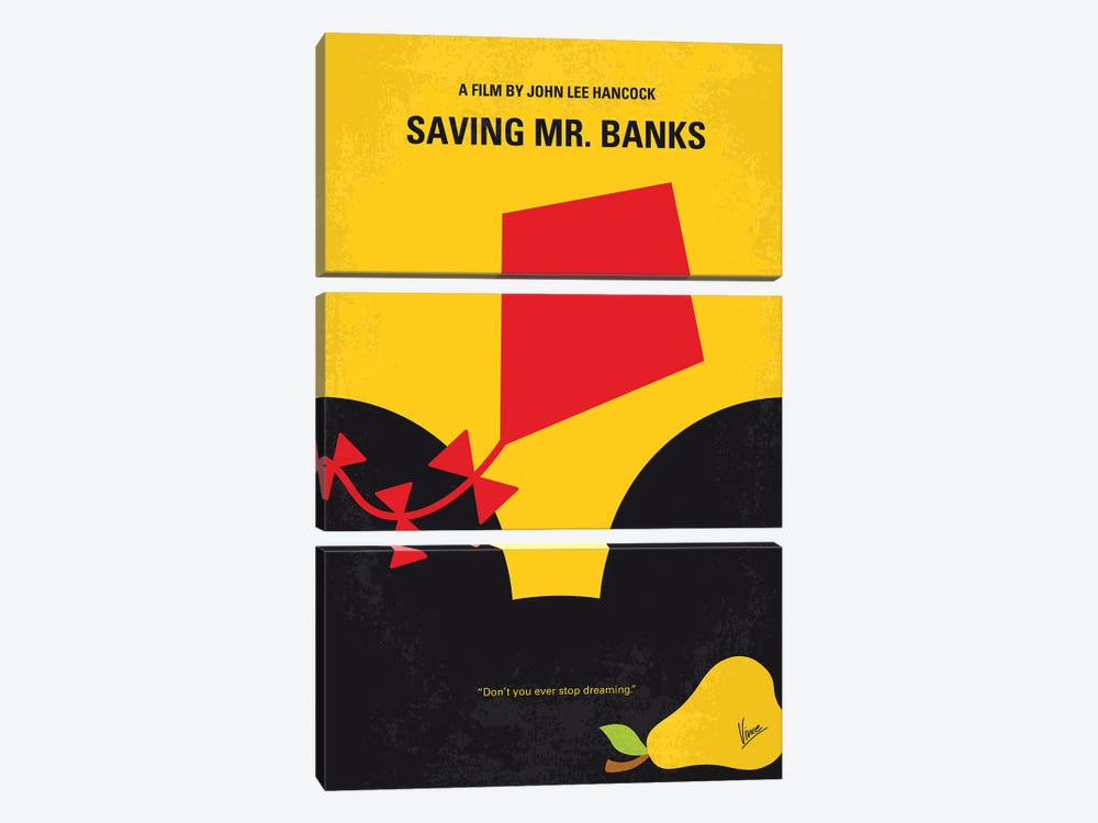 Saving Mr Banks Poster by Chungkong 3-piece Canvas Wall Art