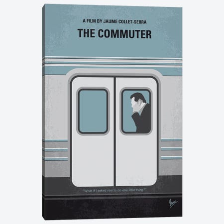 The Commuter Poster Canvas Print #CKG1510} by Chungkong Canvas Artwork
