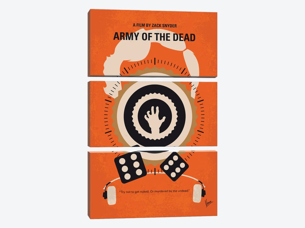 Army Of The Dead Poster by Chungkong 3-piece Canvas Wall Art