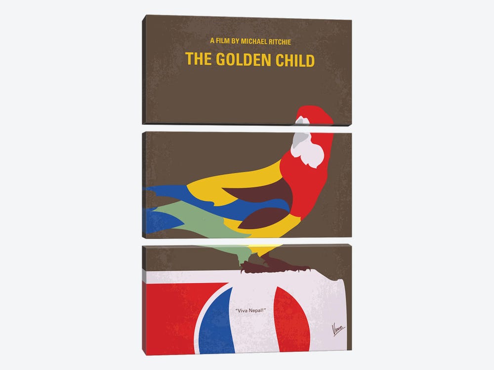 The Golden Child Poster by Chungkong 3-piece Canvas Art Print