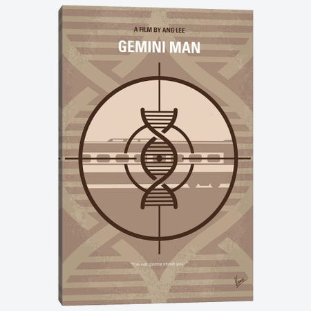 Gemini Man Poster Canvas Print #CKG1514} by Chungkong Canvas Art Print