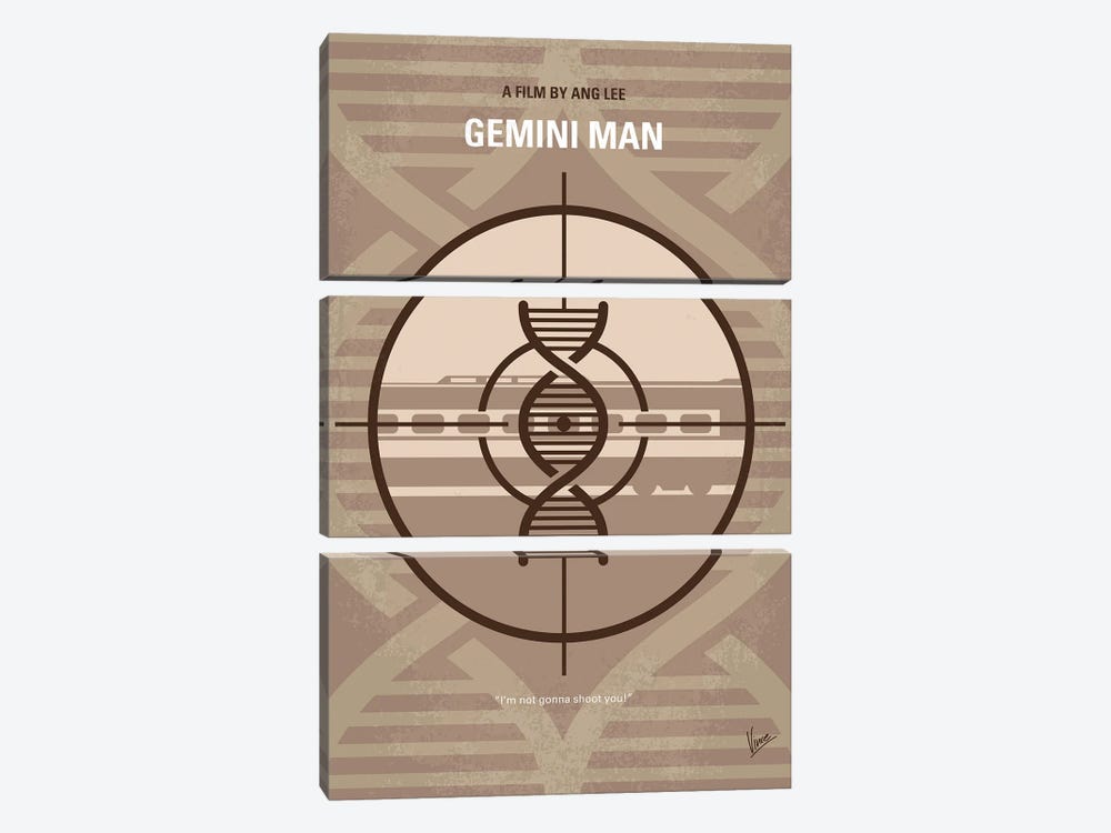 Gemini Man Poster by Chungkong 3-piece Canvas Wall Art