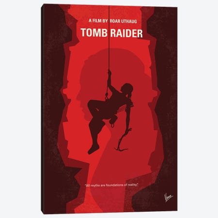 Tomb Raider Poster Canvas Print #CKG1517} by Chungkong Art Print