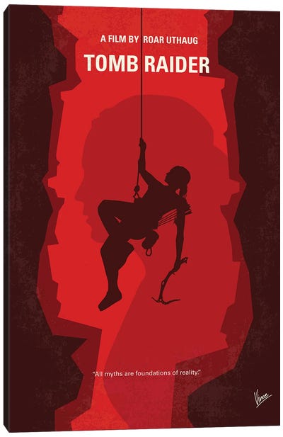 Tomb Raider Poster Canvas Art Print - Lara Croft