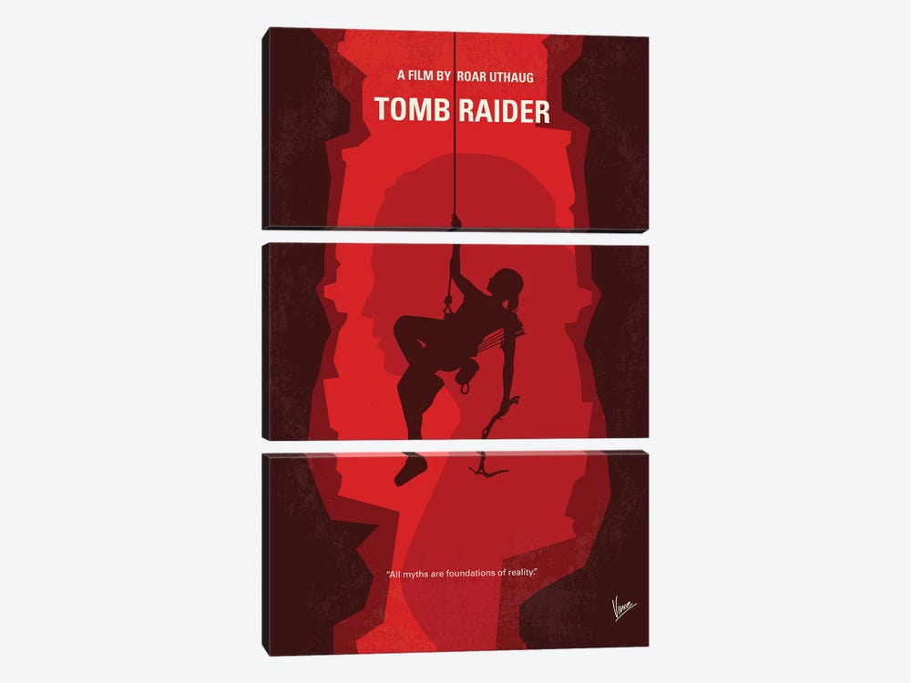 Tomb Raider Poster by Chungkong 3-piece Canvas Print