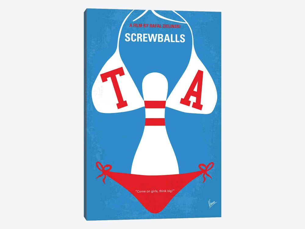 Screwballs Poster by Chungkong 1-piece Art Print