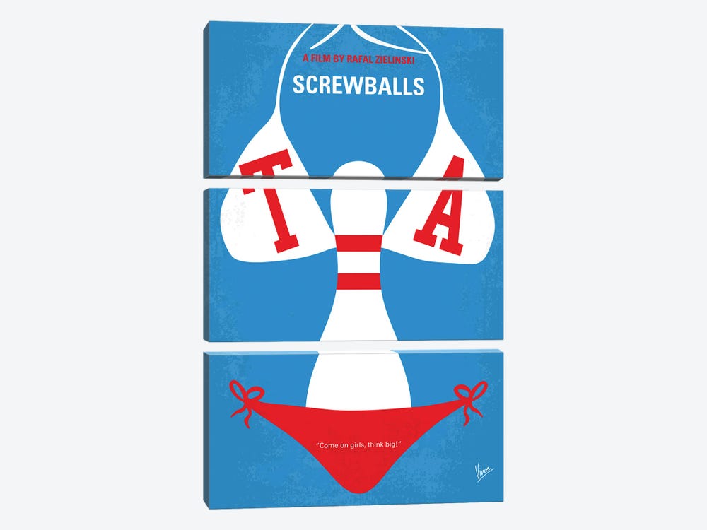 Screwballs Poster by Chungkong 3-piece Art Print