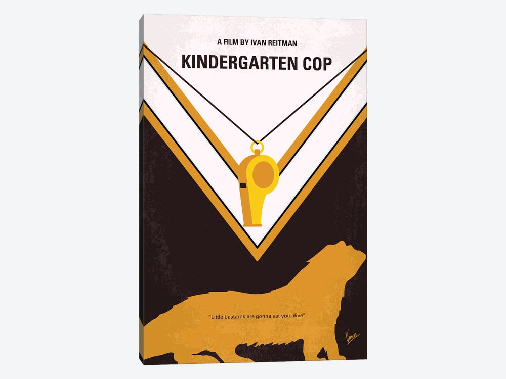 Kindergarten Cop Poster by Chungkong 1-piece Canvas Print
