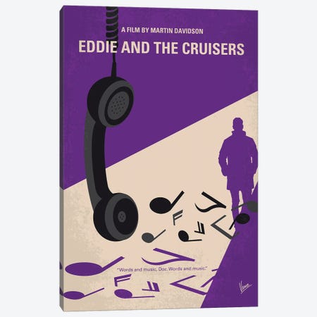 Eddie And The Cruisers Poster Canvas Print #CKG1524} by Chungkong Canvas Artwork