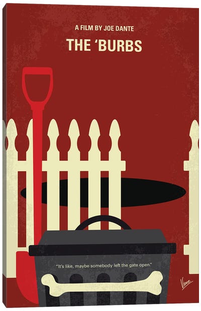 The Burbs Poster Canvas Art Print - Chungkong - Minimalist Movie Posters