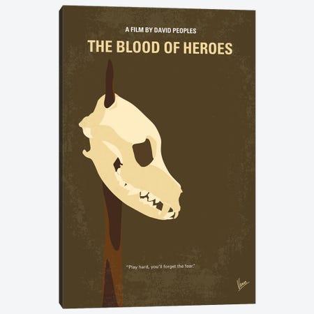 The Blood Of Heroes Poster Canvas Print #CKG1528} by Chungkong Canvas Art Print