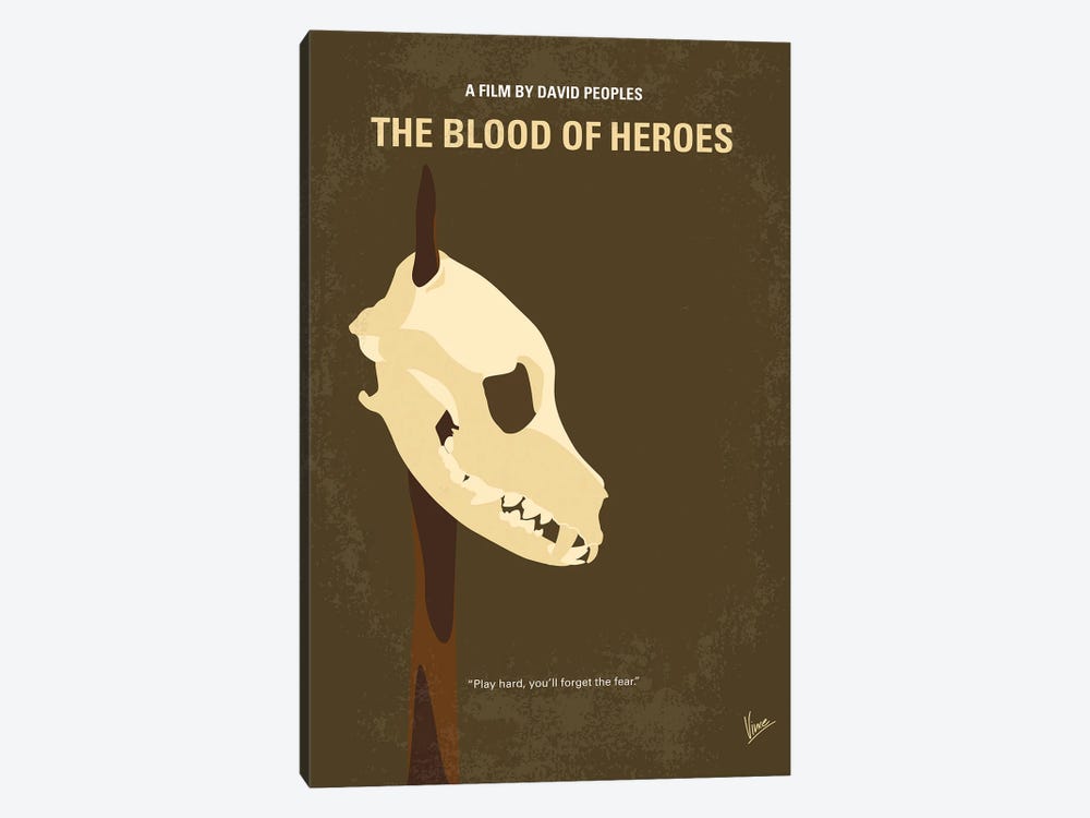 The Blood Of Heroes Poster by Chungkong 1-piece Canvas Print